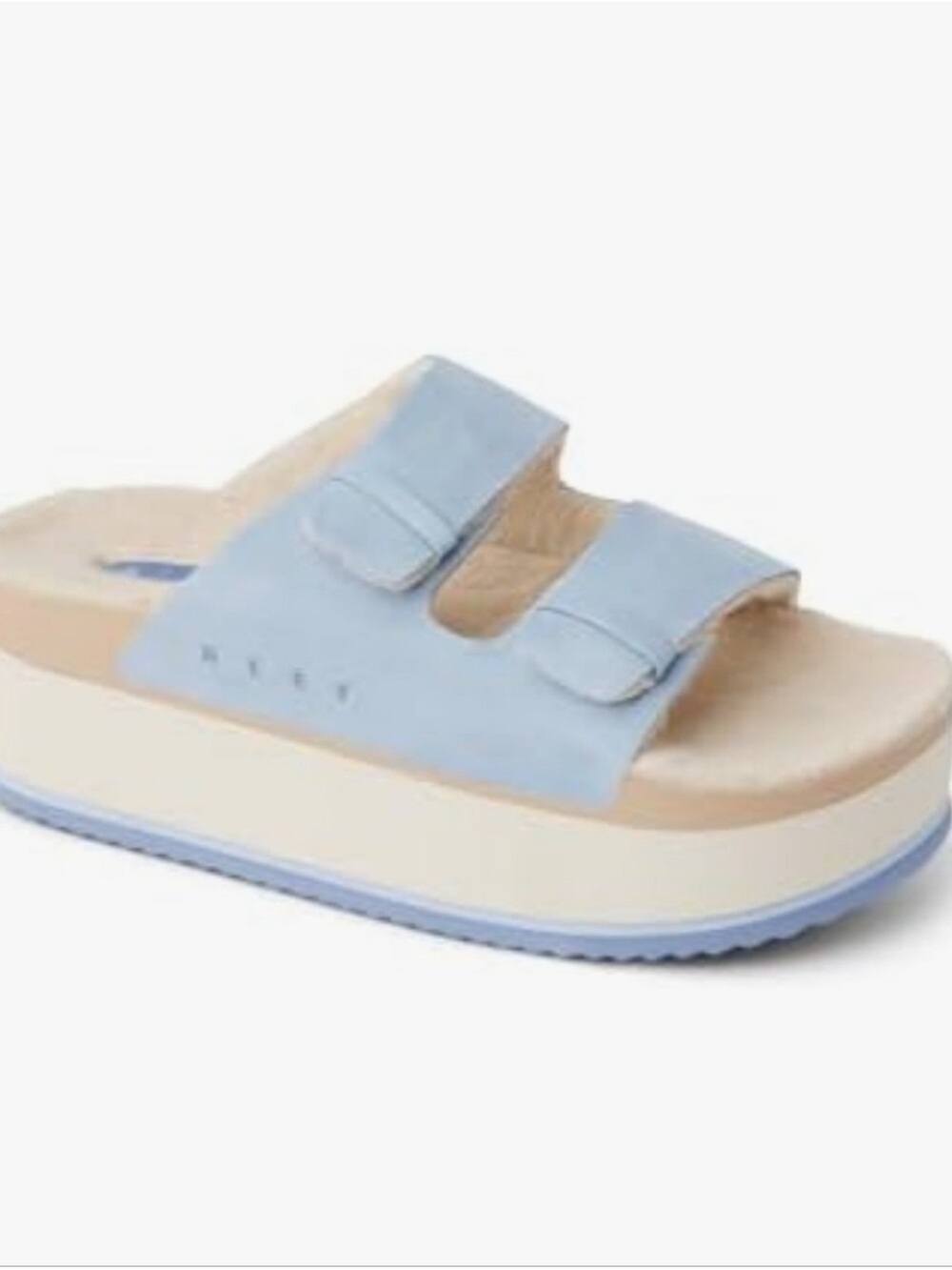 REEF Women's Ojai Ciara Platform Slides -DUSTY BLUE